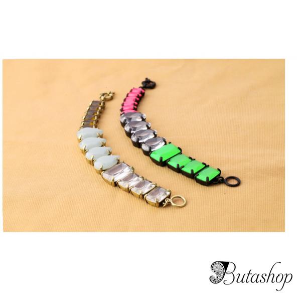 РАСПРОДАЖА! Цветной браслет с камнями - www.butashop.com