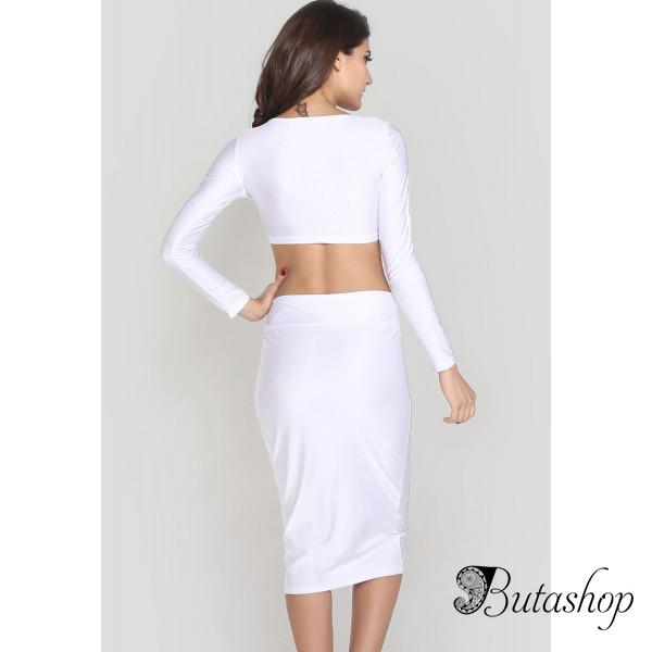 Топ с юбкой белый - www.butashop.com
