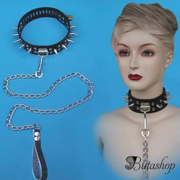 Сексуальный шипованный ошейник - www.butashop.com