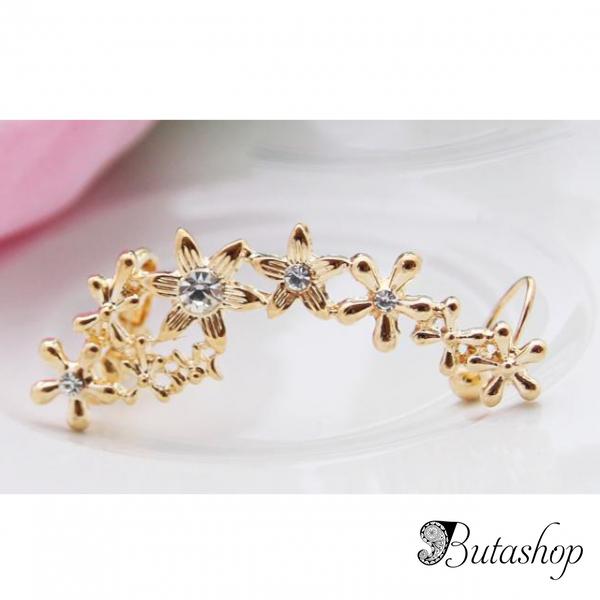 РАСПРОДАЖА! Красивая серебрситая серьга - www.butashop.com