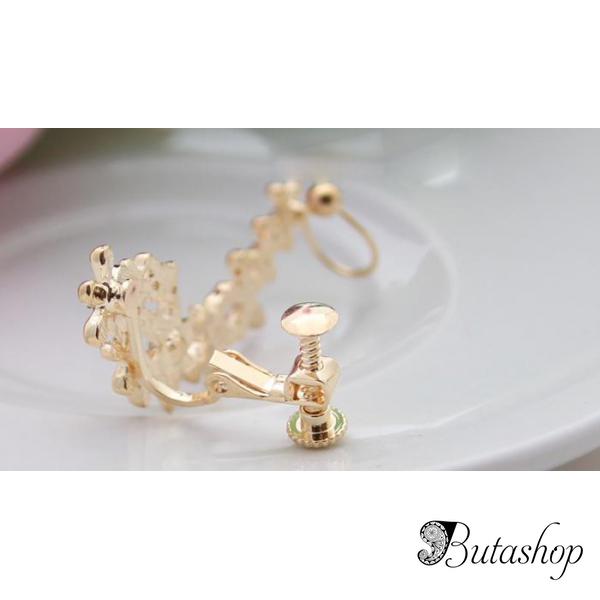 РАСПРОДАЖА! Красивая серебрситая серьга - www.butashop.com