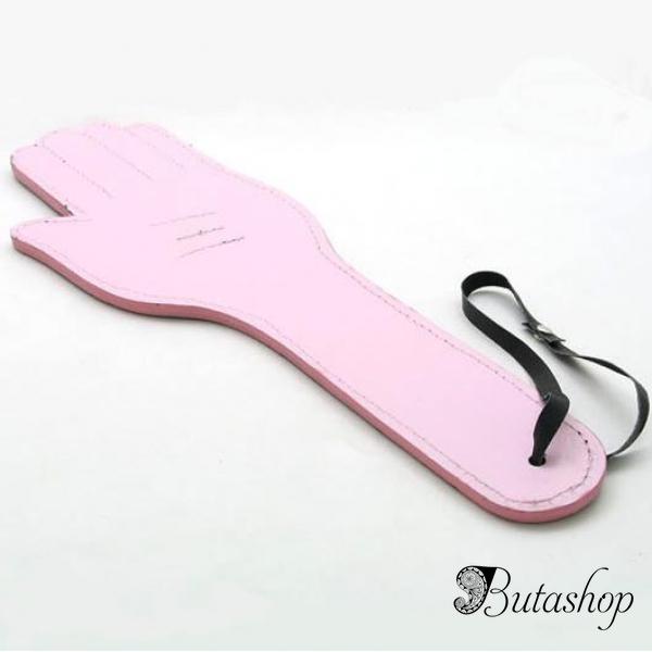 Двухцветная кожаная шлепалка - www.butashop.com