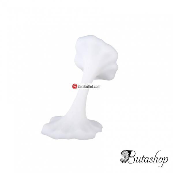 РАСПРОДАЖА! Chewing-gum Pattern Silicon Stand for iPhone (White) черный - www.butashop.com