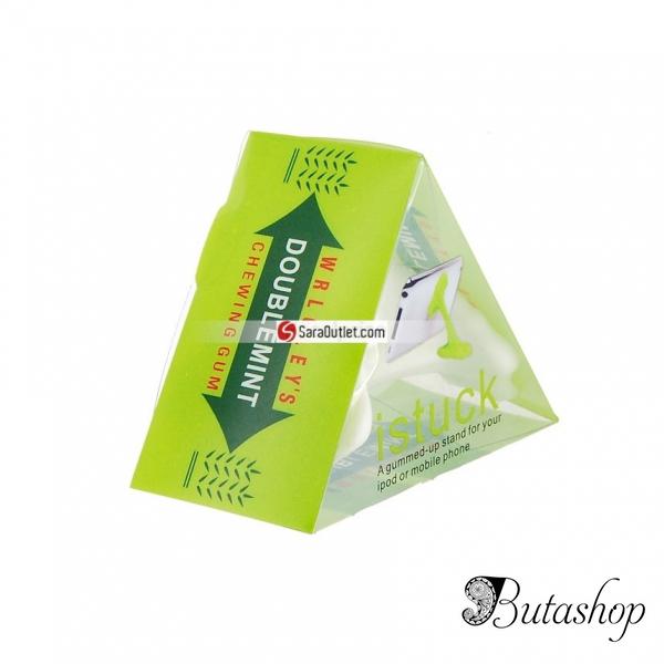РАСПРОДАЖА! Chewing-gum Pattern Silicon Stand for iPhone (White) черный - www.butashop.com