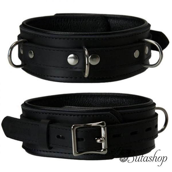 Черный ошейник для мужчин и женщин - www.butashop.com