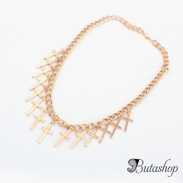 РАСПРОДАЖА! Ожерелье с крестиками - www.butashop.com