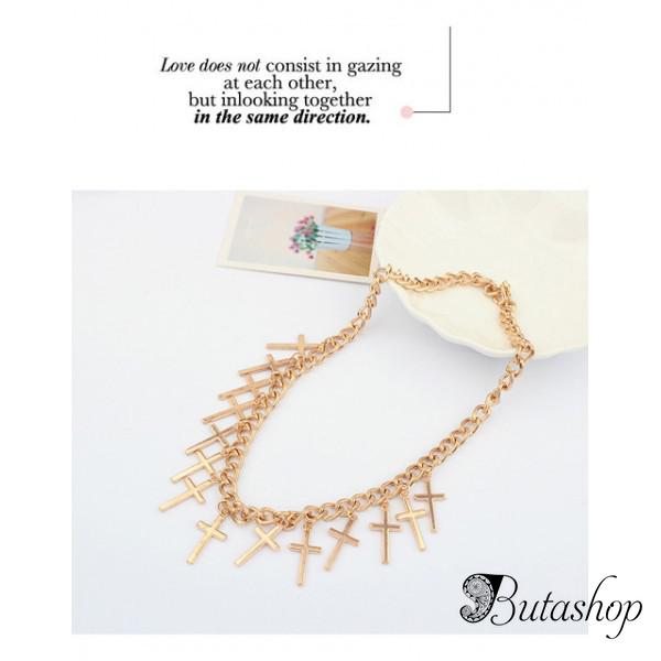 РАСПРОДАЖА! Ожерелье с крестиками - www.butashop.com