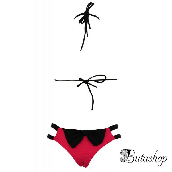 Женский раздельный купальник с бантиком - www.butashop.com