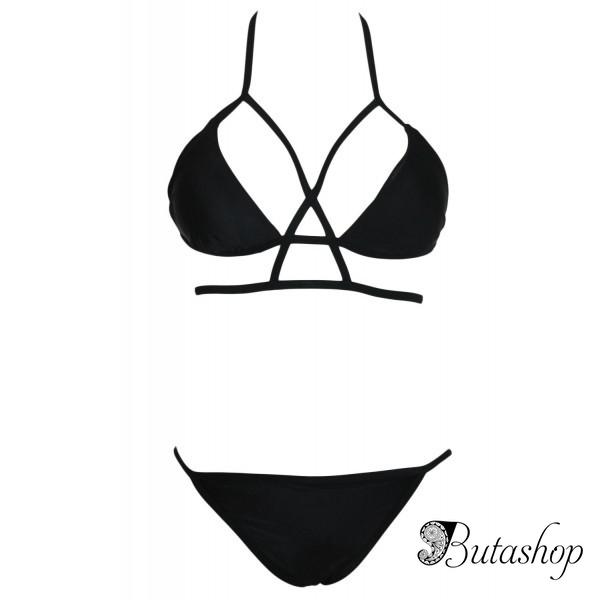Шикарный однотонный купальник - www.butashop.com