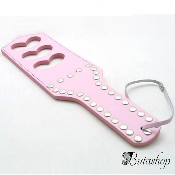 Розовая шлепалка с сердечками - www.butashop.com