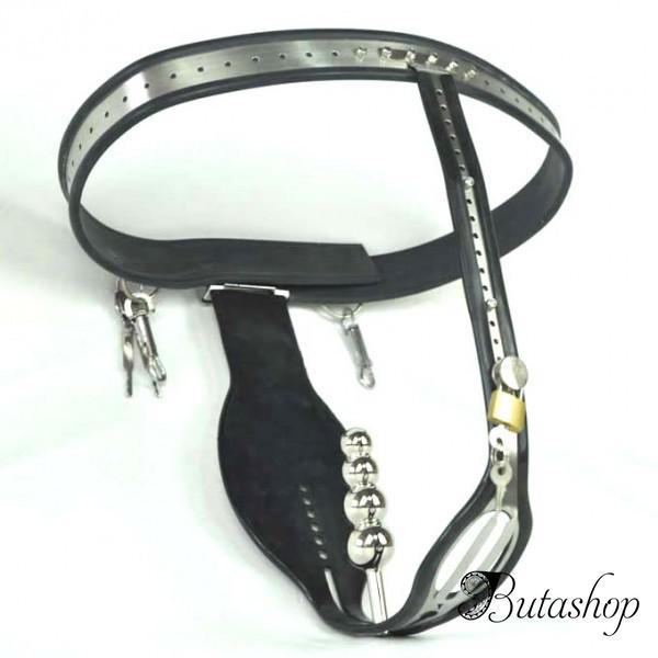 Премиум пояс верности с анальной пробкой - www.butashop.com
