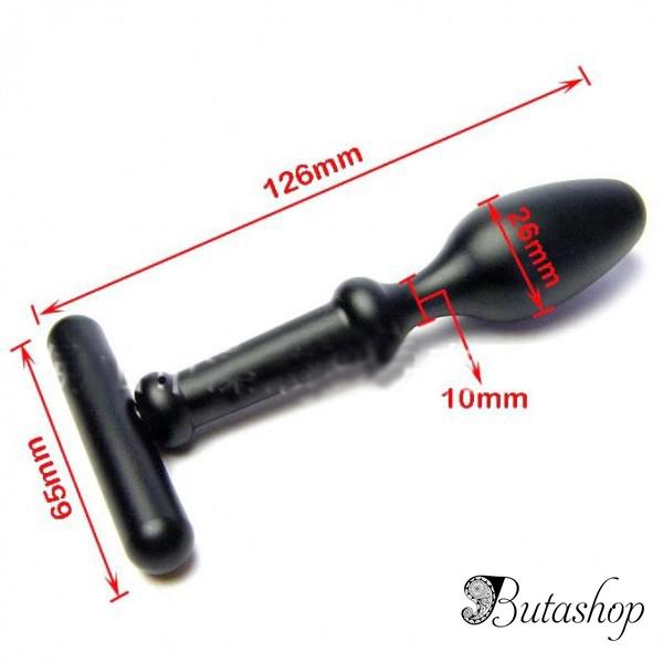 Анальная игрушка черного цвета - www.butashop.com