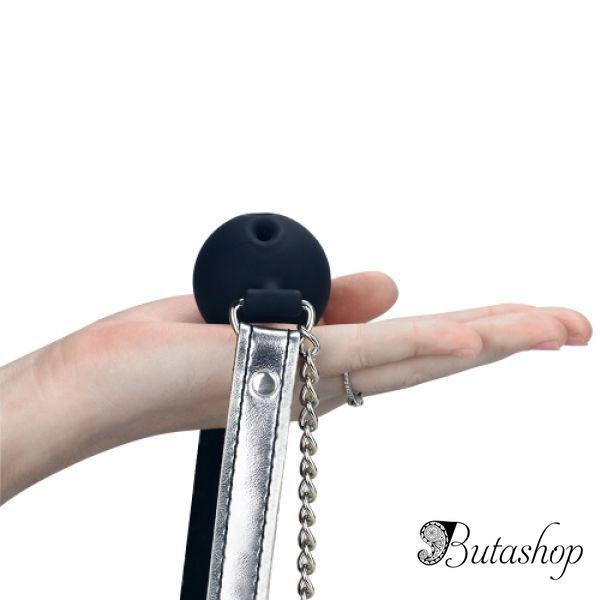 Дышащий кляп с зажимами для сосков - www.butashop.com