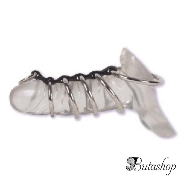 Металлический фиксатор на пенис прозрачный - www.butashop.com