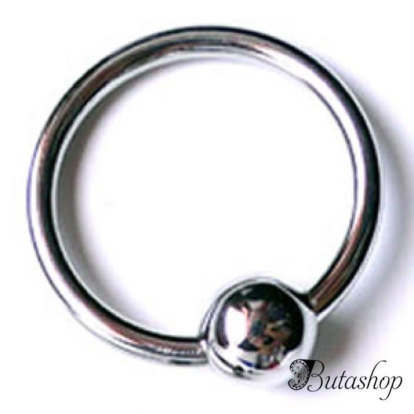 Металлический фиксатор на пенис серебристый - www.butashop.com