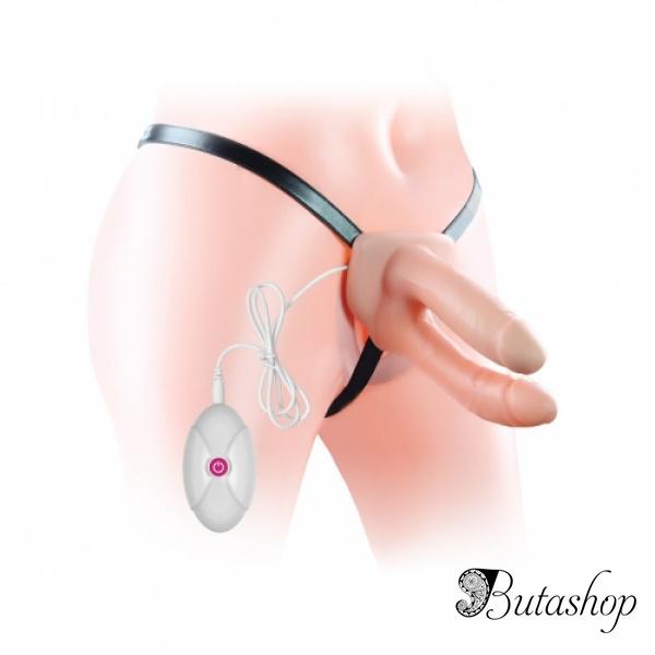 Вибратор Unisex Hollow Strap On - www.butashop.com