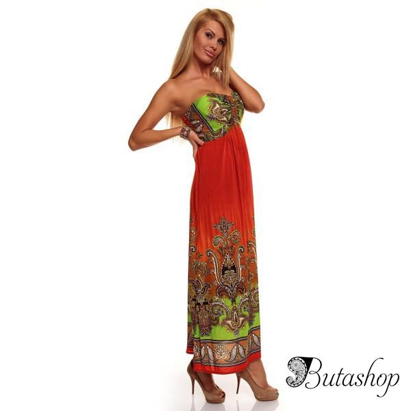 РАСПРОДАЖА! Летнее оранжевое платье - www.butashop.com