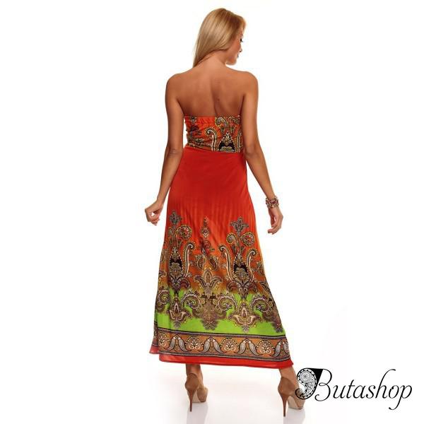РАСПРОДАЖА! Летнее оранжевое платье - www.butashop.com
