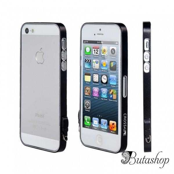 РАСПРОДАЖА! Ultra-Thin Protective Frame & Earbud Touch Pen & Tool Set for iPhone 5 (Black) - www.butashop.com