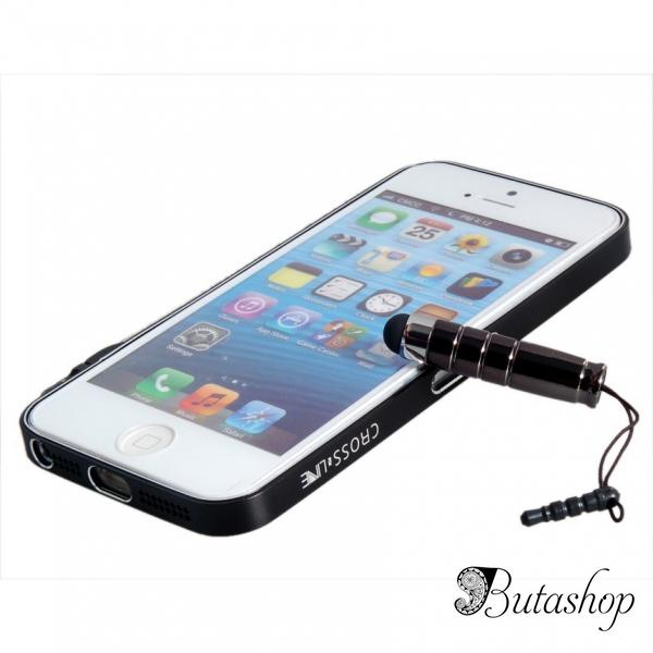 РАСПРОДАЖА! Ultra-Thin Protective Frame & Earbud Touch Pen & Tool Set for iPhone 5 (Black) - www.butashop.com