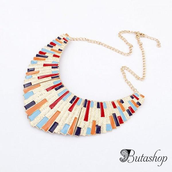 РАСПРОДАЖА! Объемное цельное ожерелье - www.butashop.com