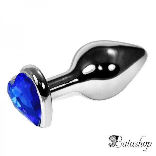 Анальная игрушка с черным сердечком - www.butashop.com