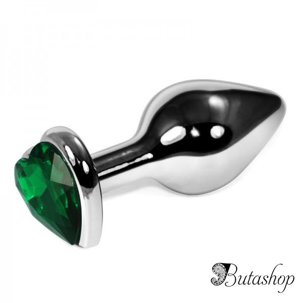 Анальная игрушка с черным сердечком - www.butashop.com