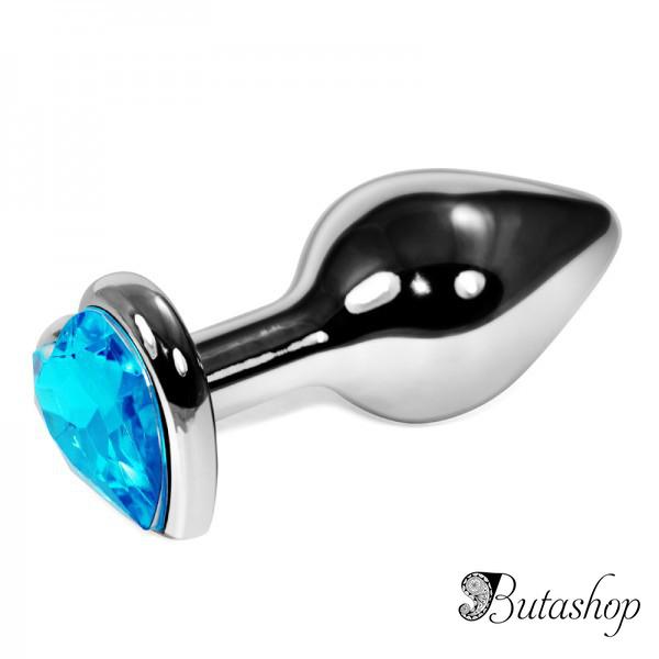 Анальная игрушка с черным сердечком - www.butashop.com