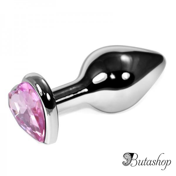 Анальная игрушка с черным сердечком - www.butashop.com