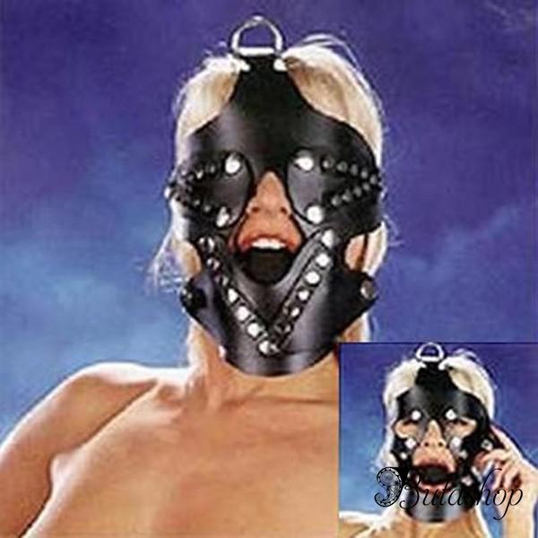 Черный намордник с кляпом 3,5 см - www.butashop.com