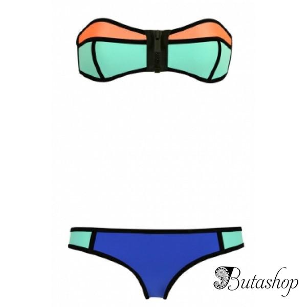 Сексуальный комбинированный купальник - www.butashop.com