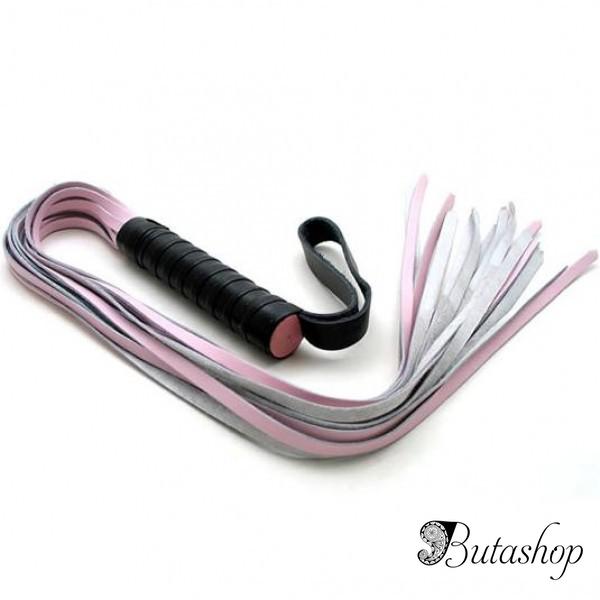 Кожаный розовый кнут - www.butashop.com