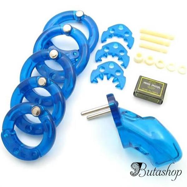 Синее мужское устройство целомудрия CB-3000 - www.butashop.com