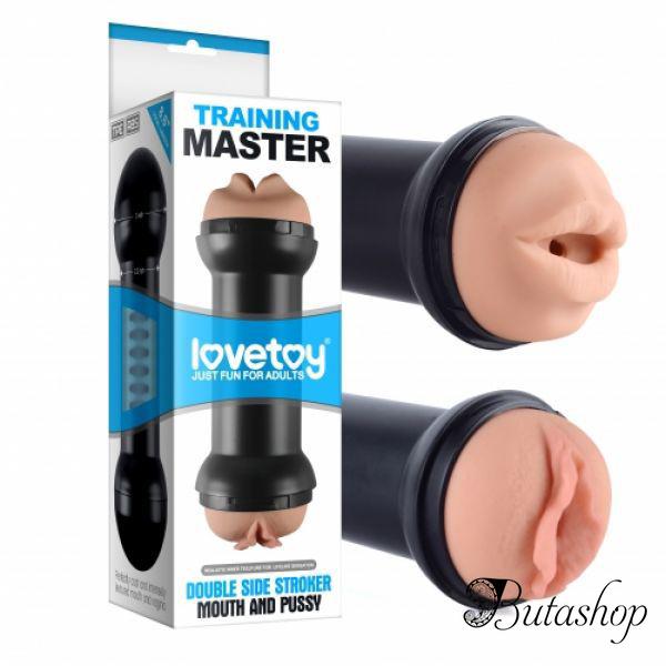 Traning Master Double Side Stroker-Mouth and Pussy - www.butashop.com