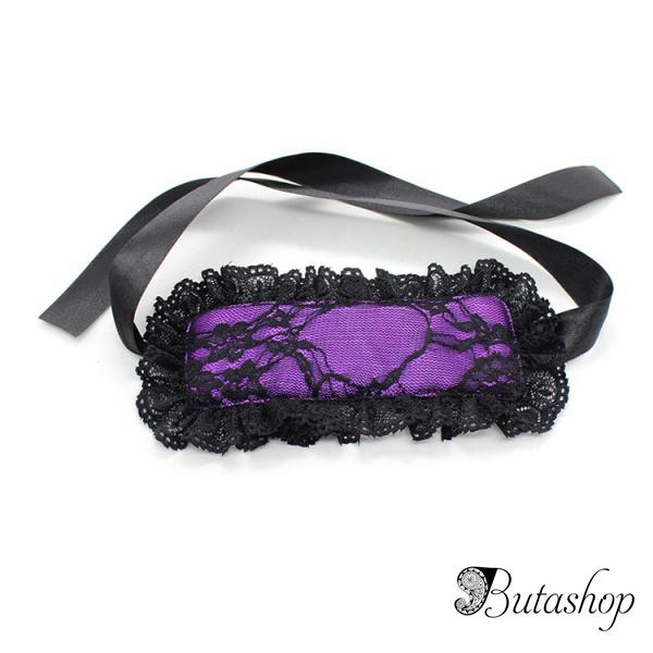 Ажурная маска синяя - www.butashop.com