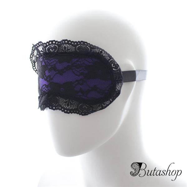 Ажурная маска синяя - www.butashop.com
