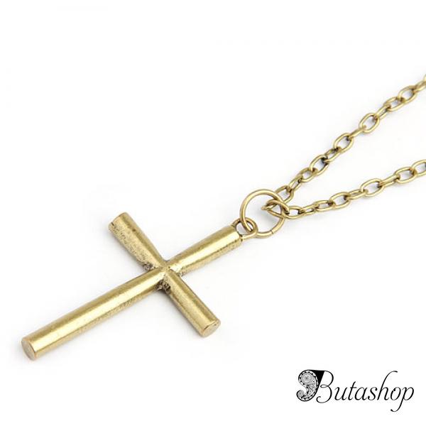 РАСПРОДАЖА! Стильное украшение на шею с крестиком - www.butashop.com