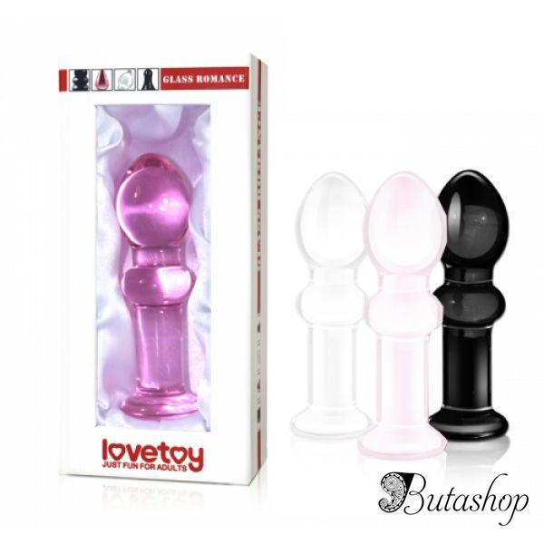 Стеклянный фаллоимитатор Romance (розовый) - www.butashop.com