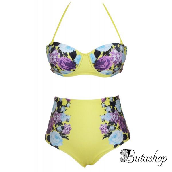Купальник с цветочным принтом - www.butashop.com