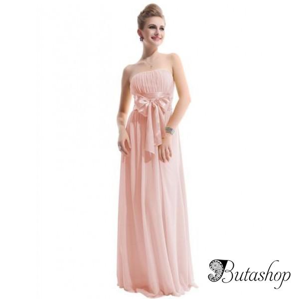 РАСПРОДАЖА! Сексуальное розовое длинное вечернее платье - www.butashop.com