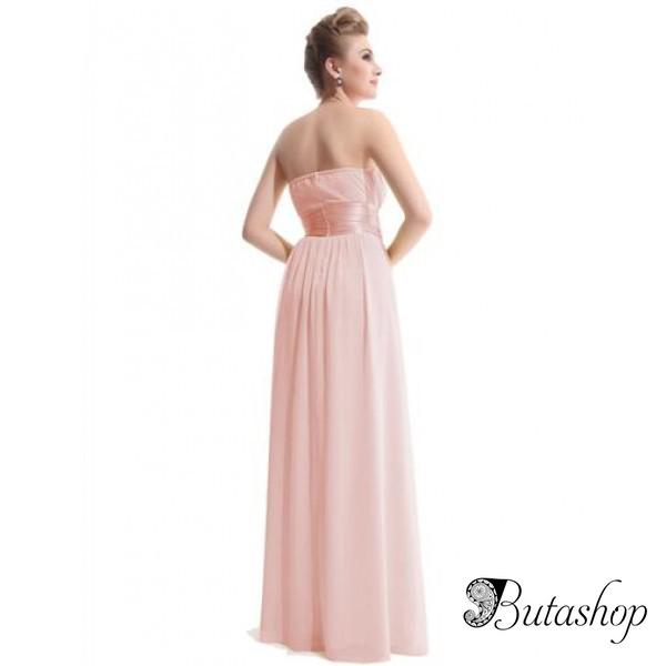 РАСПРОДАЖА! Сексуальное розовое длинное вечернее платье - www.butashop.com