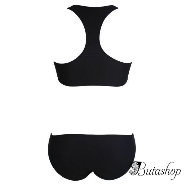 Раздельный купальник с топом с ярким принтом - www.butashop.com