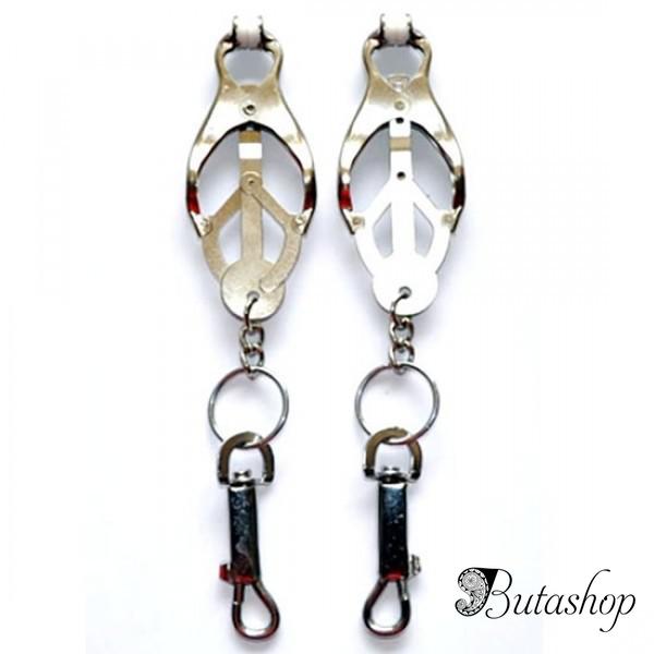 Шикарные длинные зажимы - Серебро - www.butashop.com
