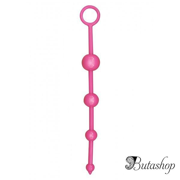 распродажа! анальная игрушка - шальные бусины розовые - www.butashop.com