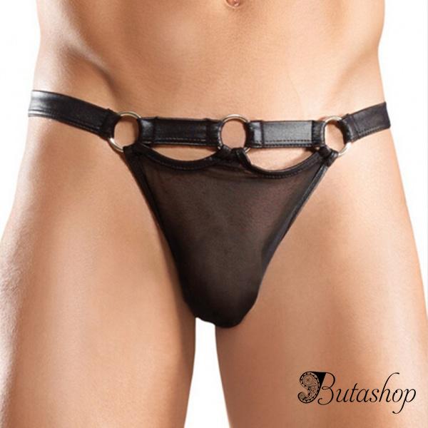 Мужские стринги черного цвета - www.butashop.com