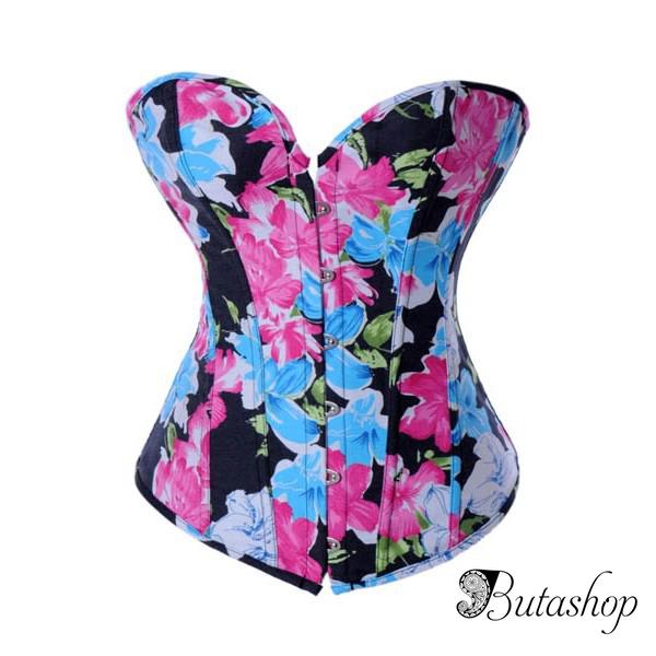 Сексапильный корсет с цветочным принтом - www.butashop.com