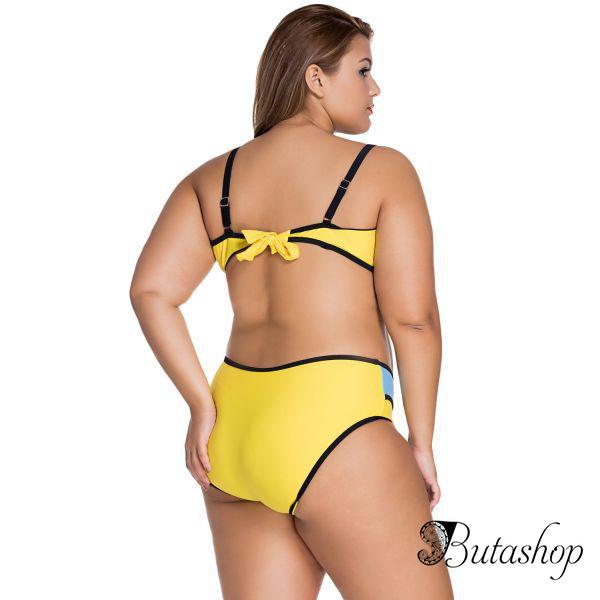 Купальник стильной расцветки Plus Size - www.butashop.com