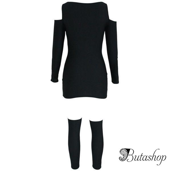 рентген хеллоуин с плеча скелет платье костюм - www.butashop.com