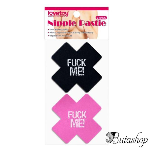Стикини кресты с надписью FUCK ME (2 пары) - www.butashop.com
