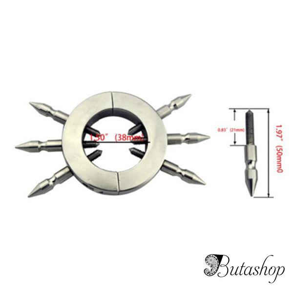 Круглый фиксатор с 6 съемными шипами из нержавеющей стали - www.butashop.com